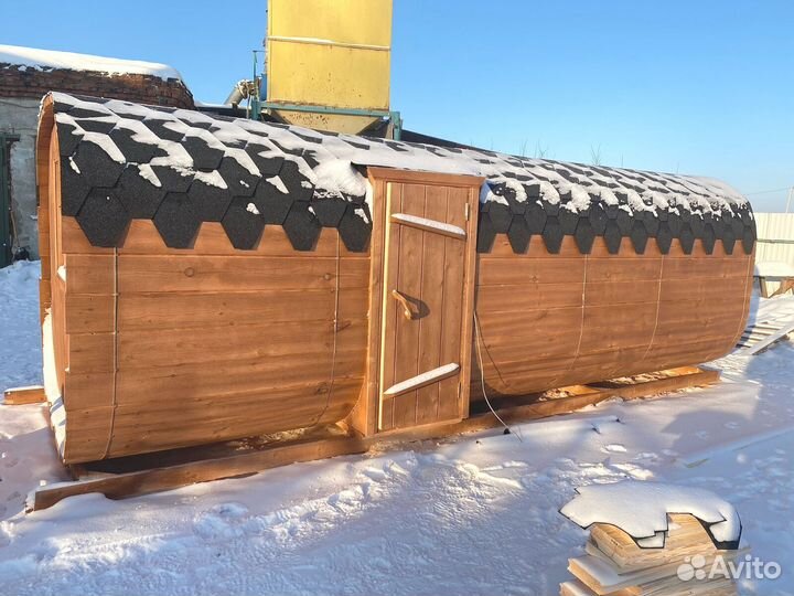 Баня бочка под ключ
