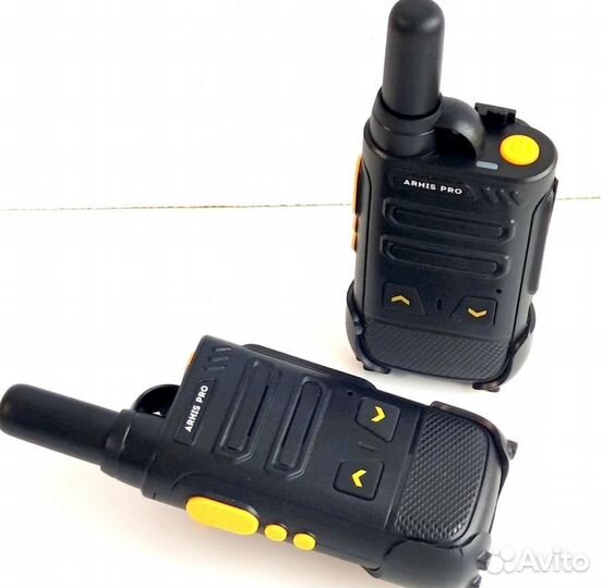 Легкая рация с наушником, комплект 2 штуки