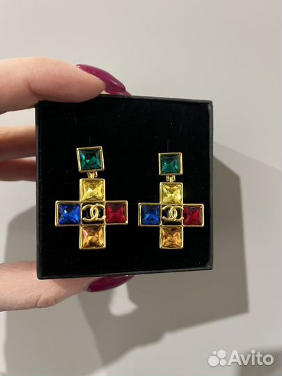 Серьги chanel