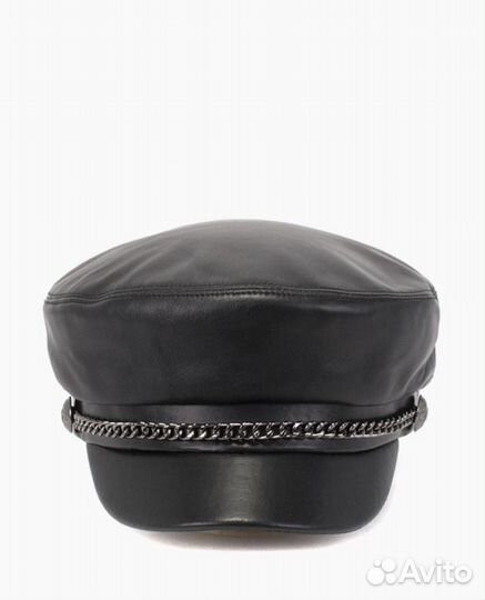 Кепка кожаная