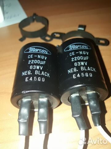 Marcon neg black 2200uF 63V (2 шт.)