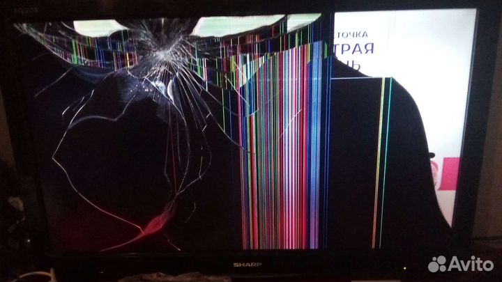 Телевизор на запчасти sharp