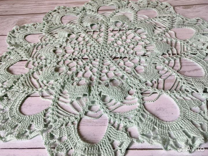 Салфетка ажурная, вязаная крючком