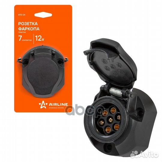 Розетка фаркопа 7 контактов пластик ATE04 airline