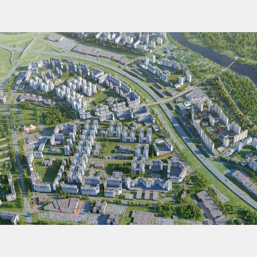2-к. квартира, 54,1 м², 5/21 эт.