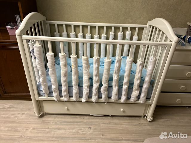 Детская кровать с матрасом+ комод (комплект) Лель