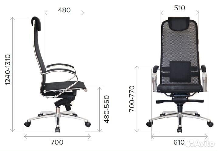 Кресло офисное Everprof Deco Сетка Черный