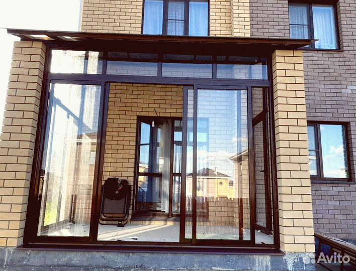 Веранда крыльцо терраса балкон остеклить