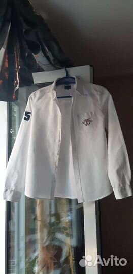 Рубашка белая тёплая