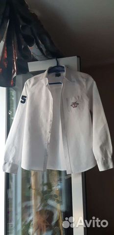 Рубашка белая тёплая