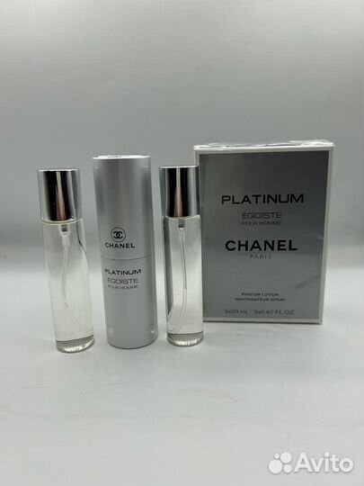Chanel egoiste platinum 3 по 20 мл