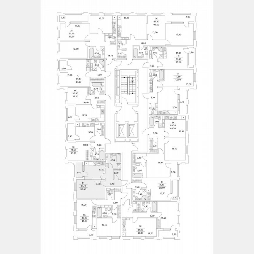 1-к. квартира, 39,5 м², 9/13 эт.