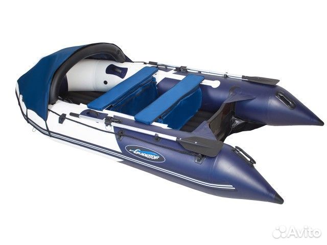 Лодка Гладиатор Е350 серии Air бело/темно-синий