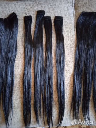 Волосы на прищепках