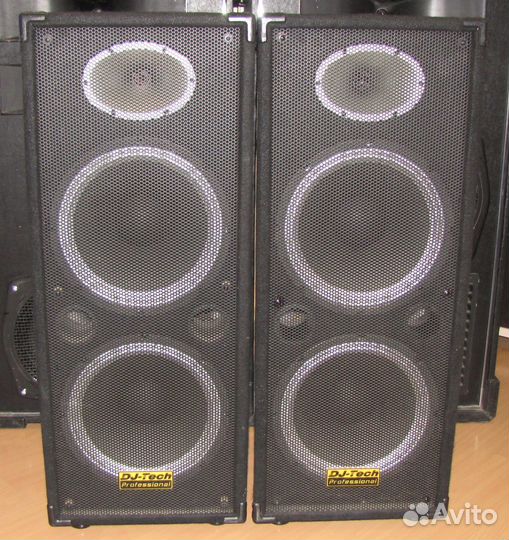 Колонки Dj-Tech 800+800W 2ш Pro-212\8 TOP Акустика