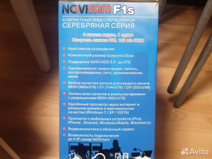 Видеорегистратор для видеонаблюдения на 4 камеры