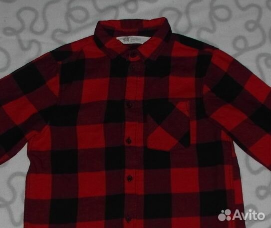 Рубашка с длинным рукавом H&M, 134-140 см