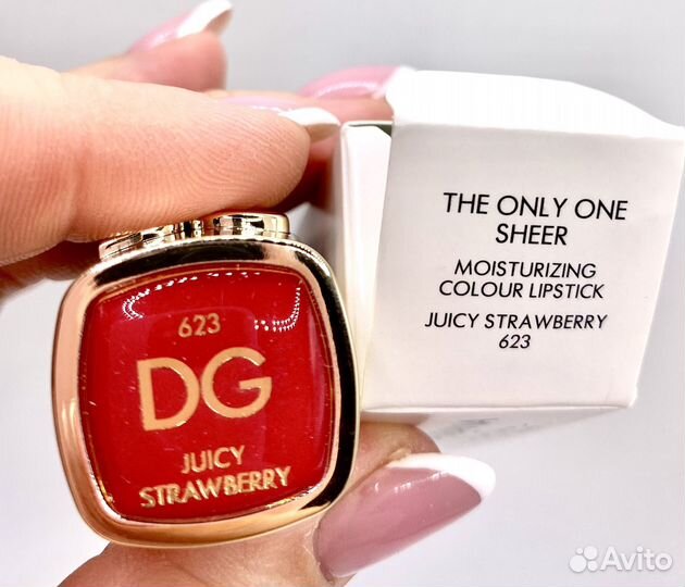 Dolce&gabbana помада sheer/№ 623 juicy strawberry