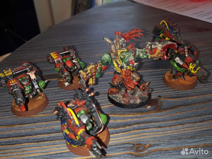 Варбосс с 5 лутазами/ warhammer 40000 orks lootaz