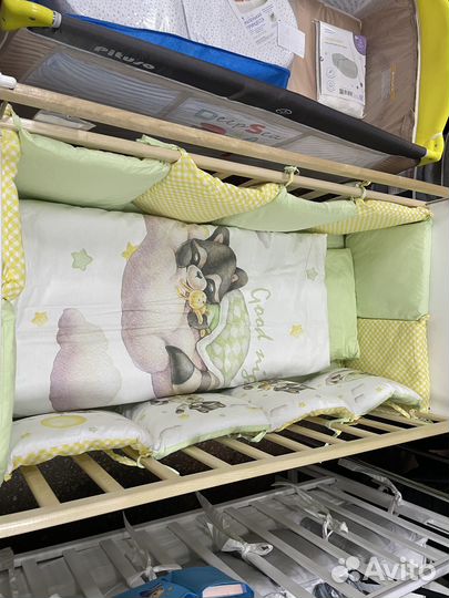 Комплект в кроватку для новорожденного 6 предметов