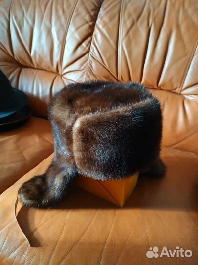 Норковая шапка мужская