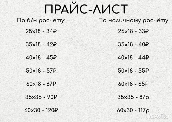 Рейка для подрамника 40х18 мм