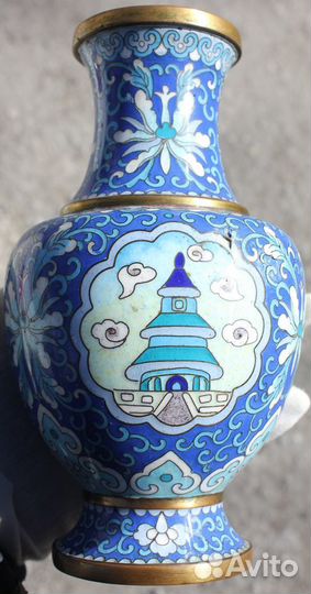 Ваза Китай, клуазоне 