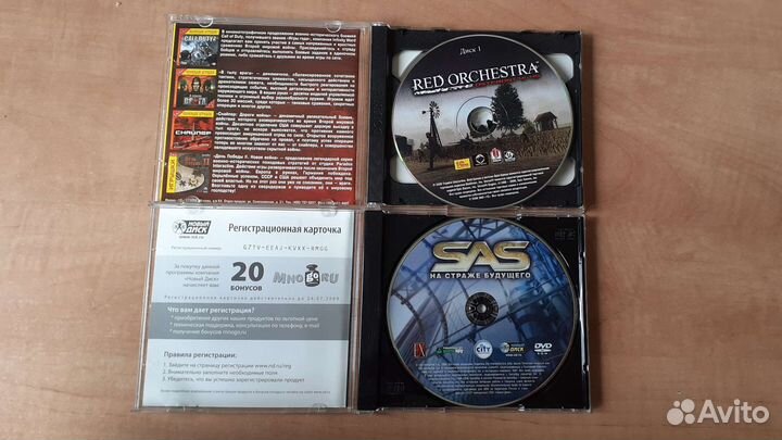 CD диски с играми для пк - 6 штук