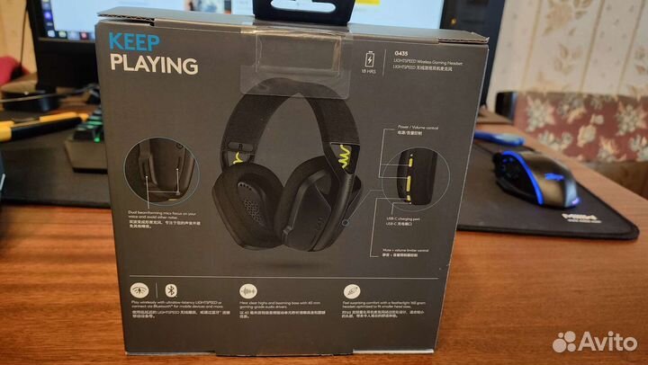 Беспроводная компьютерная гарнитура Logitech G435