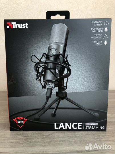 Микрофон для стриминга Trust GXT 242 Lance новый