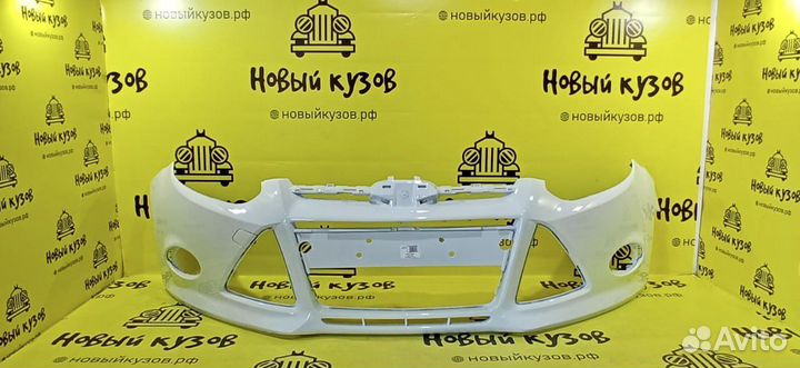 Бампер передний Ford focus 3 11-14 белый