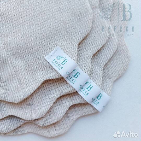 Новый комплект салфеток. Полулён