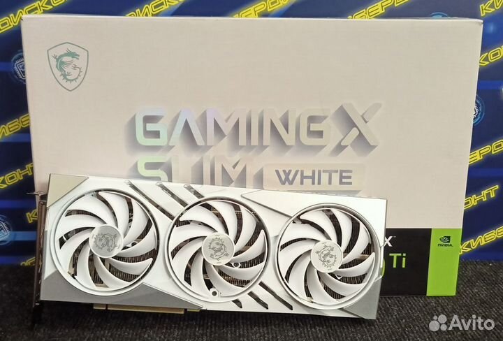 Видеокарта MSI RTX 4060Ti Gaming X Slim White 8GB