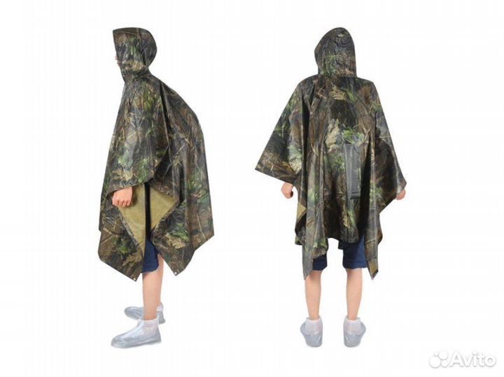 Пончо-тент тактический (3 цвета)