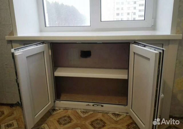 Дверки пвх для холодильника под окно