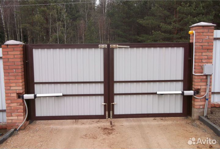 Откатные ворота с автоматикой под ключ