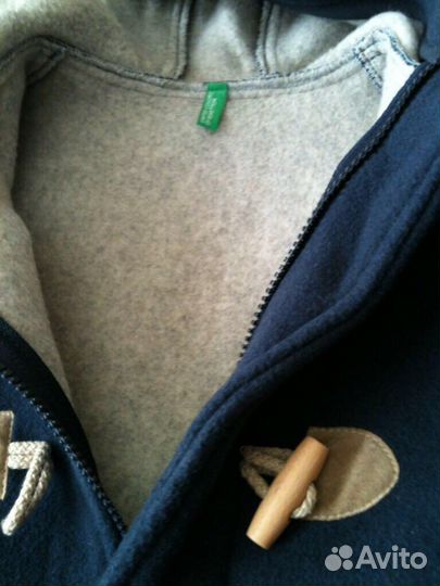 Пальто для мальчика насыщенного синего цвета