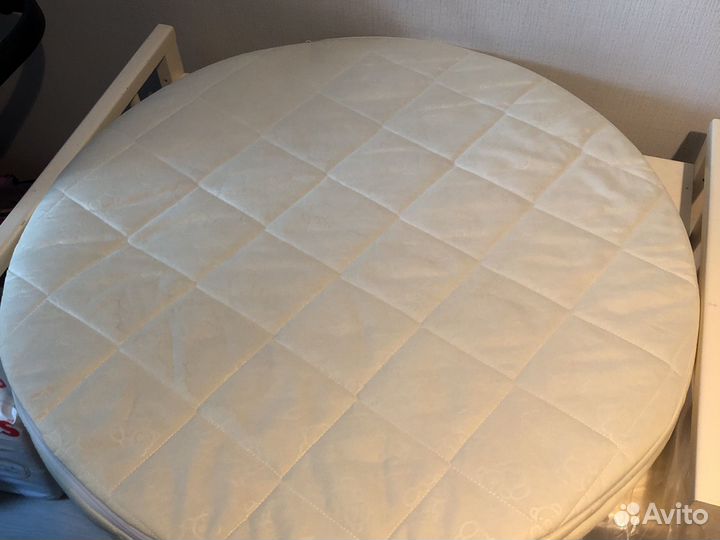 Матрас детский на кроватку трансформер(круг)