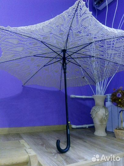 Зонт ручной работы