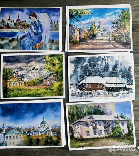 Почтовые авторские открытки Новые сюжеты