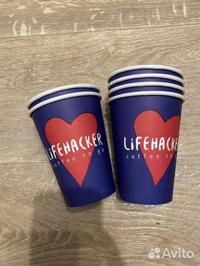 Бумажные стаканы 350 мл доя кофе