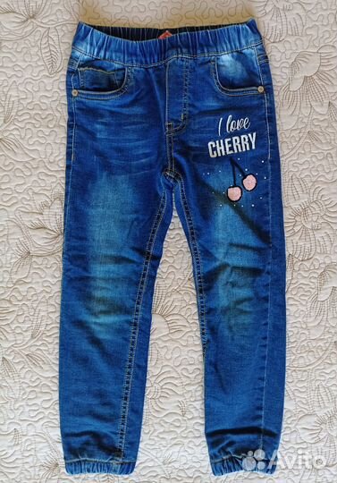 Джинсы для девочки 110, 122 комплект