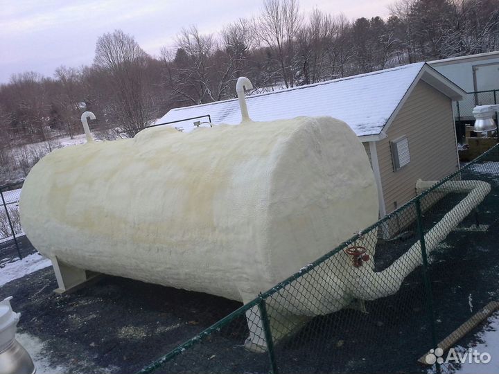 Утепление резервуаров емкостей трубопроводов