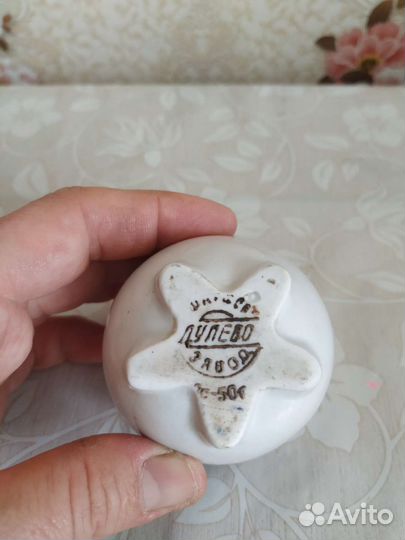 Солонка горчичница старинная Дулево