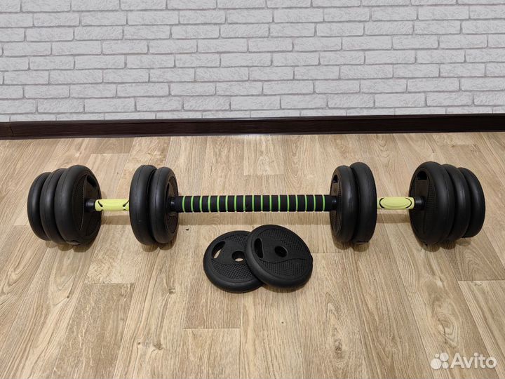 Гантели от 20 до 40 кг + грифы для штанг