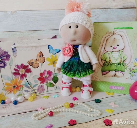 Игрушки ручной работы, куклы зайцы тильда