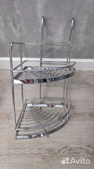 Полка угловая на рейлинги