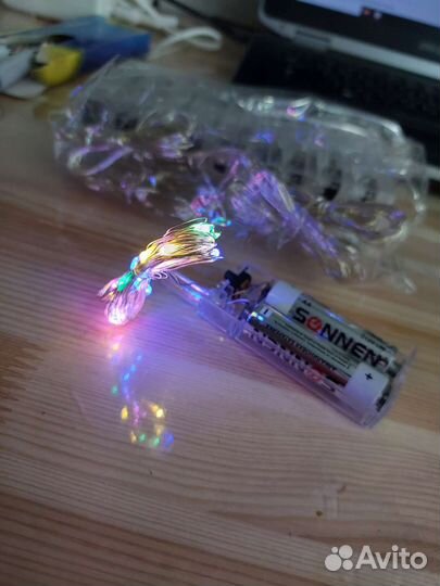 Светодиодная нить, проволока гирлянда