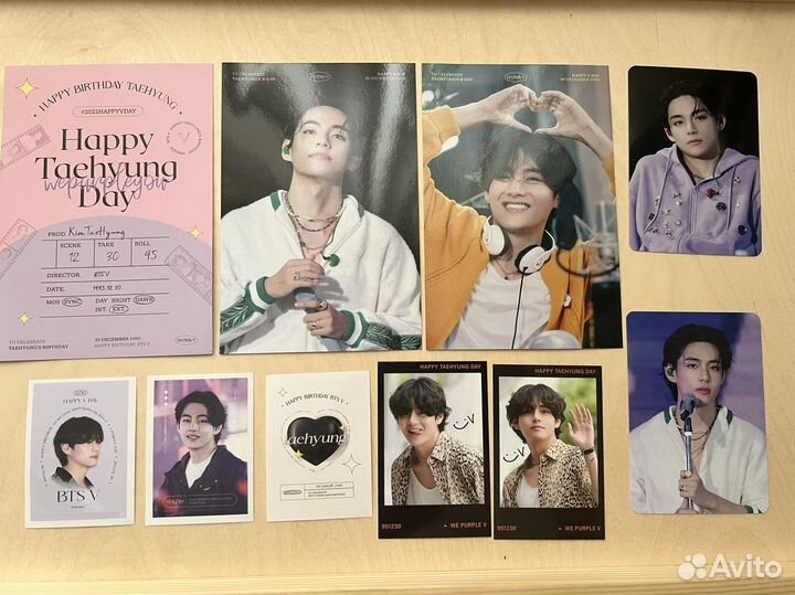 BTS карты, фотографии, наклейки к 10летию группы