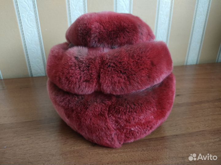 Шапка зимняя натуральный мех кролик